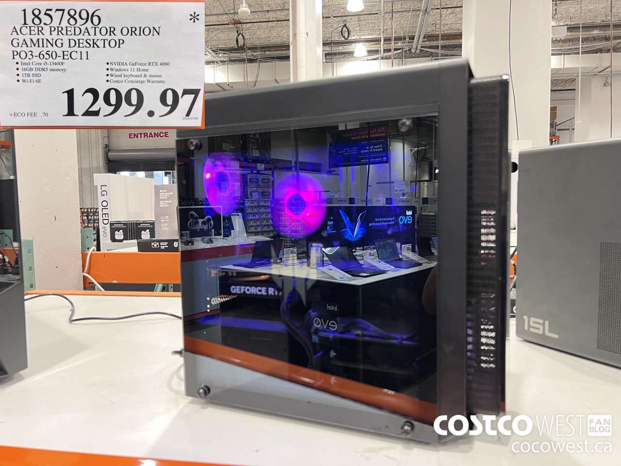 1857896 ACER PREDATOR ORION GAMING DESKTOP PO3-650-EC11 $1299.97