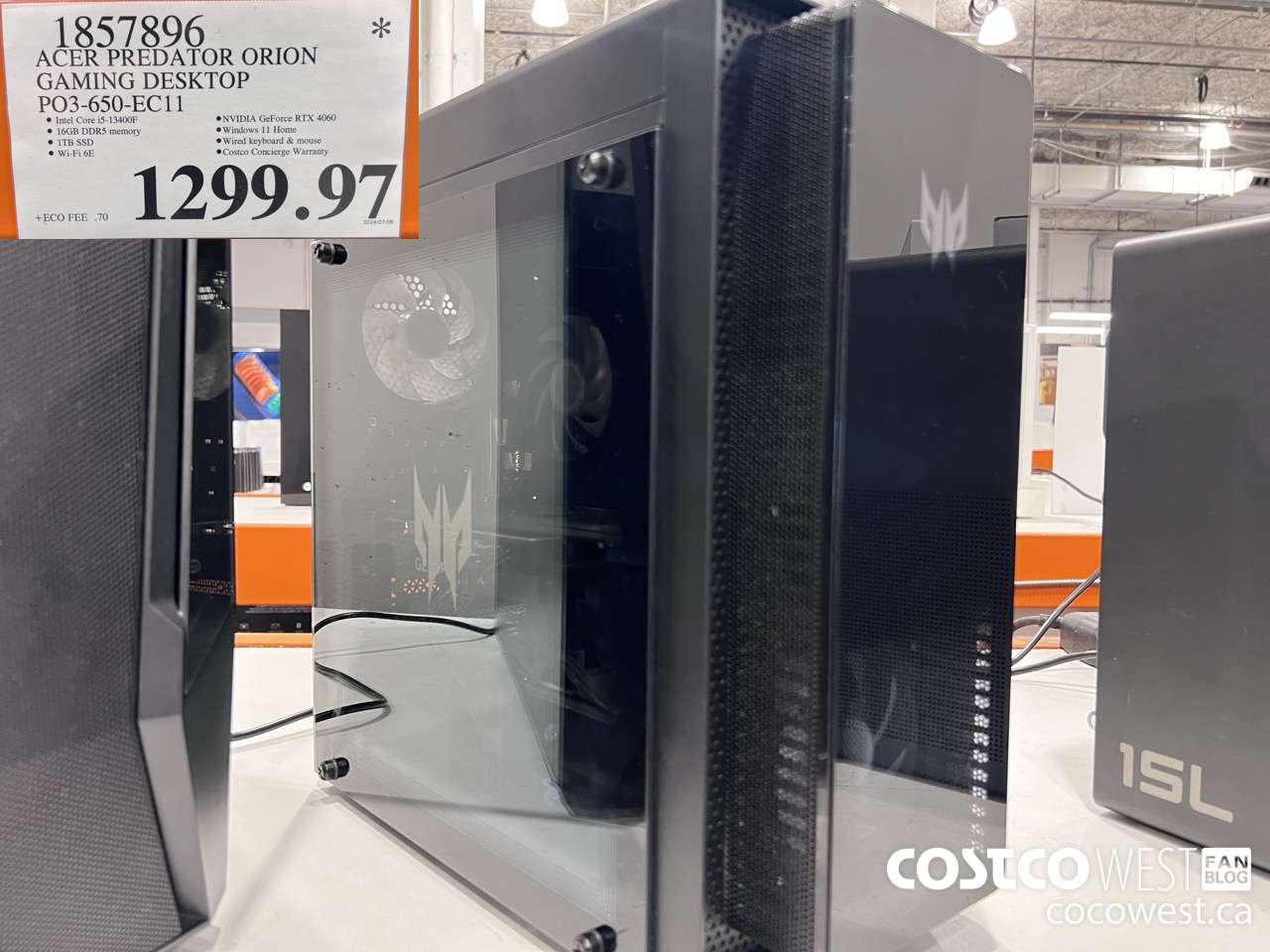 1857896 ACER PREDATOR ORION GAMING DESKTOP PO3-650-EC11 $1299.97