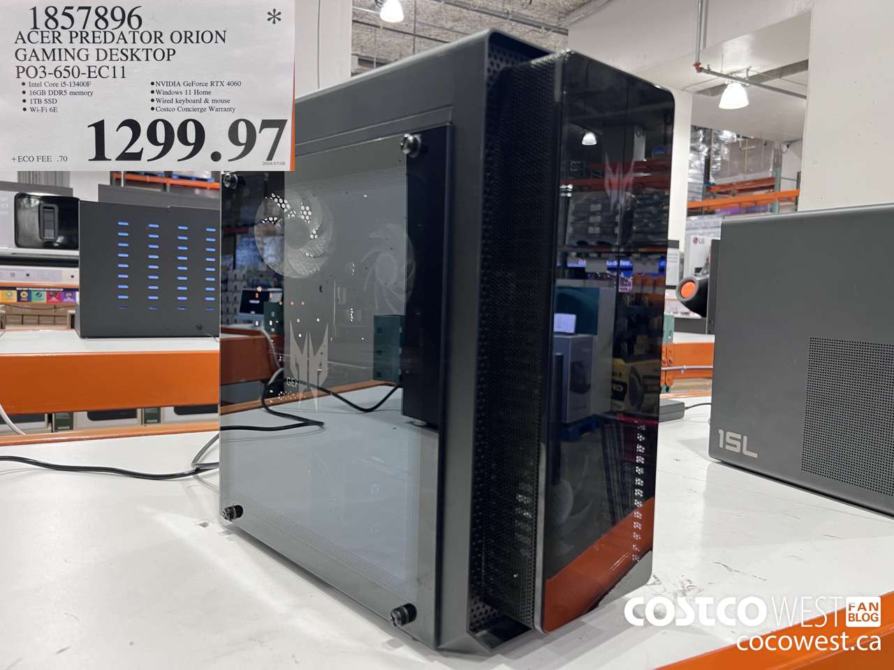 1857896 ACER PREDATOR ORION GAMING DESKTOP PO3-650-EC11 $1299.97