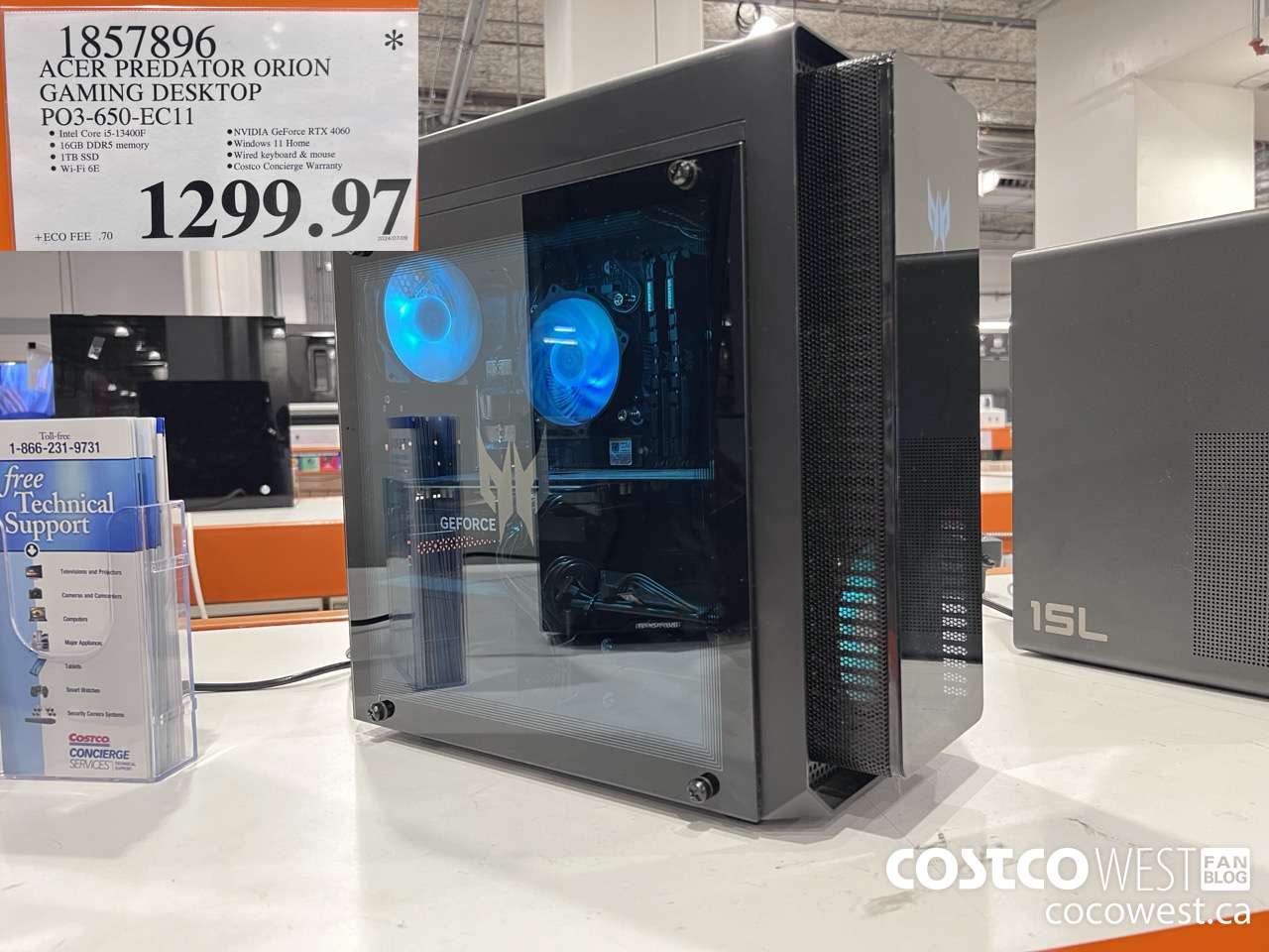 1857896 ACER PREDATOR ORION GAMING DESKTOP PO3-650-EC11 $1299.97