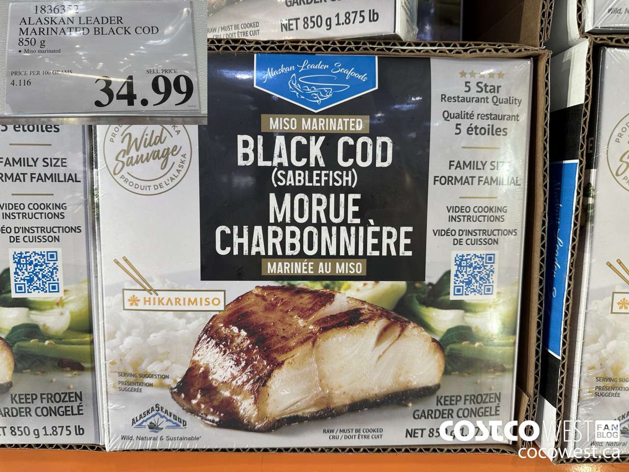 1836352 ALASKAN LEADER MARINATED BLACK CODE 850G $34.99