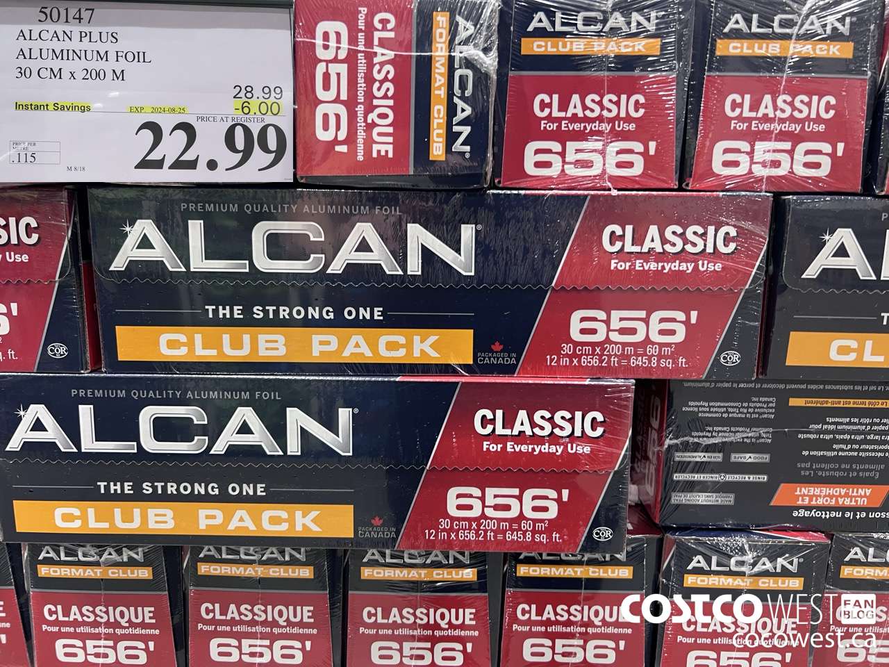 50147 ALCAN PLUS ALUMINUM FOIL 30 cm x 200 m ($6.00 INSTANT SAVINGS EXPIRES ON 2024-08-25) $22.99