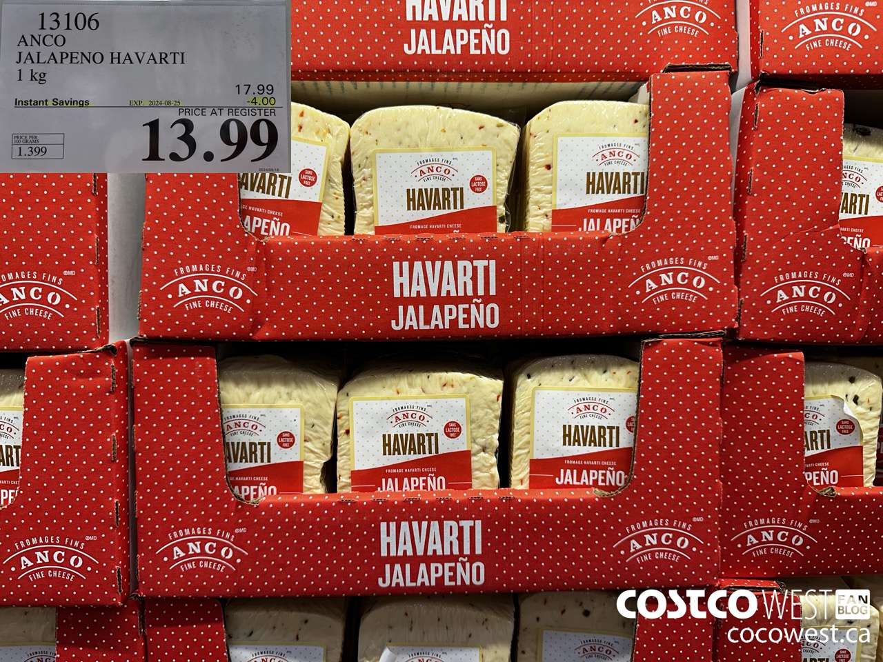 13106 ANCO JALAPENO HAVARTI 1 kg ($4.00 INSTANT SAVINGS EXPIRES ON 2024-08-25) $13.99