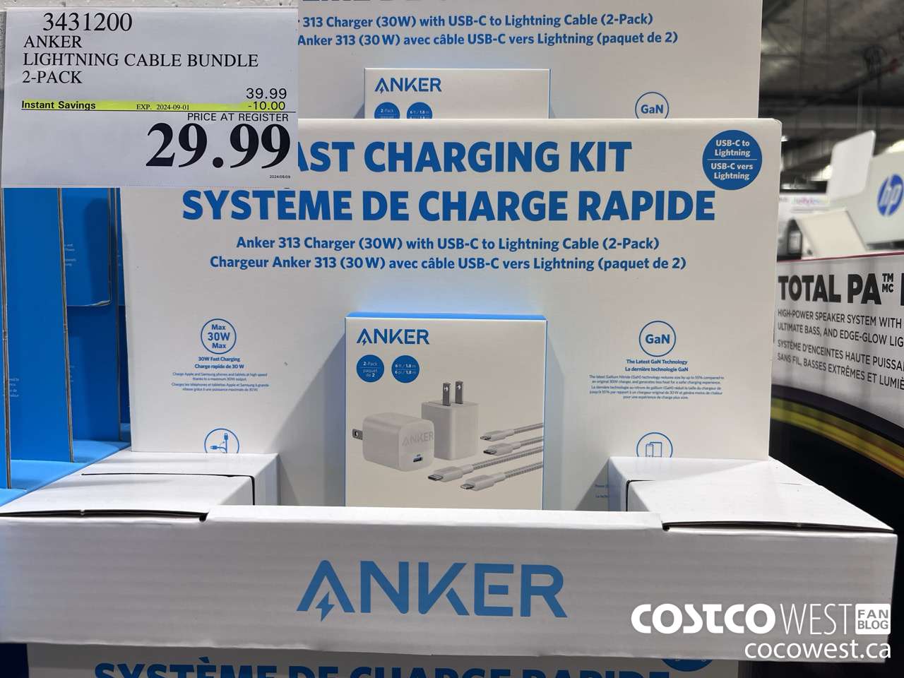 3431200 ANKER LIGHTNING CABLE BUNDLE 2-PACK ($10.00 INSTANT SAVINGS EXPIRES ON 2024-09-01) $29.99
