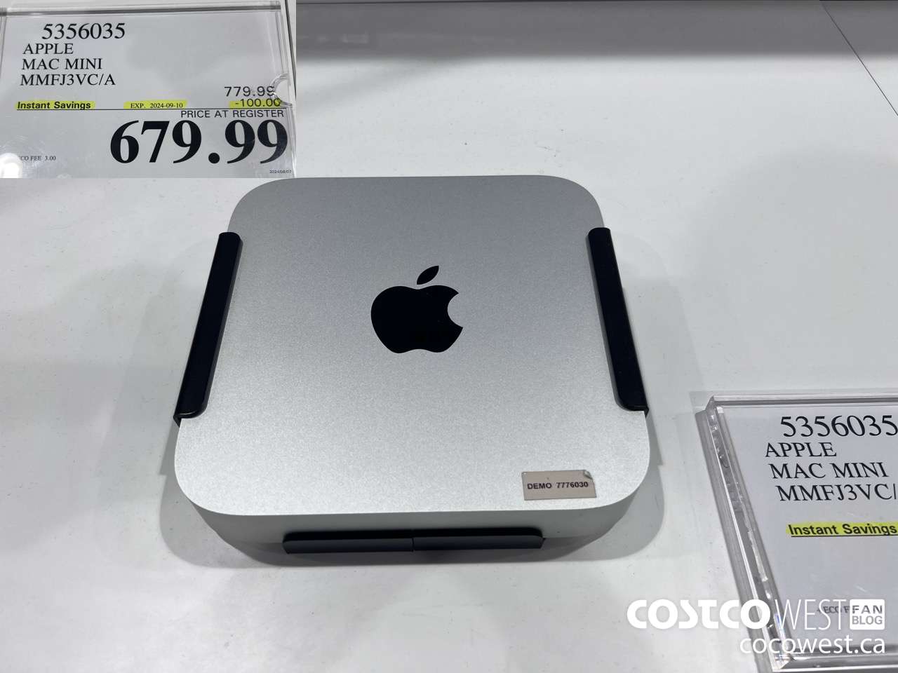 5356035 APPLE MAC MINI MMFJ3VC/A ($100.00 INSTANT SAVINGS EXPIRES ON 2024-09-10) $679.99