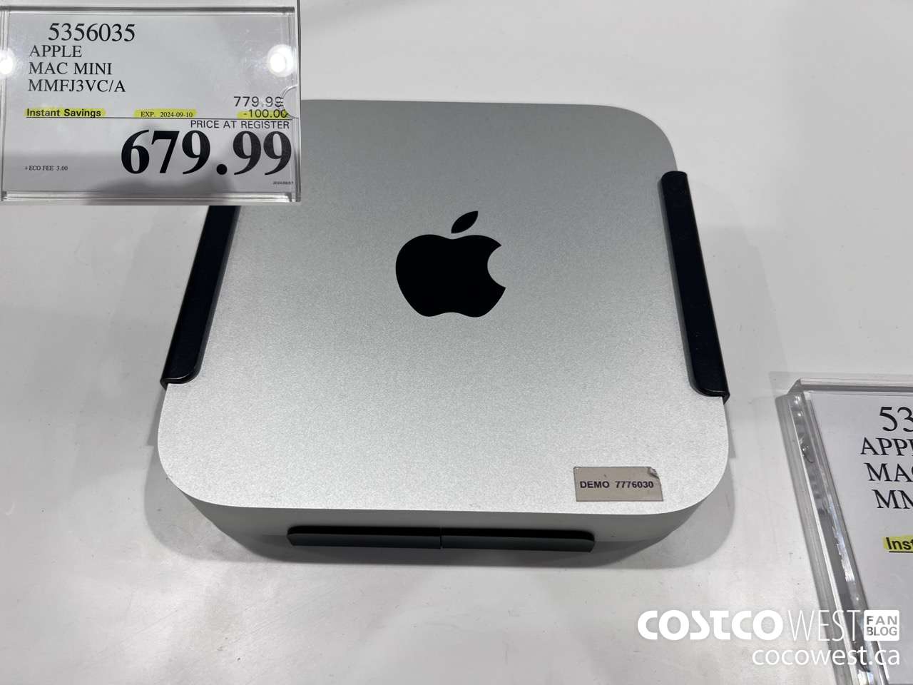 5356035 APPLE MAC MINI MMFJ3VC/A ($100.00 INSTANT SAVINGS EXPIRES ON 2024-09-10) $679.99