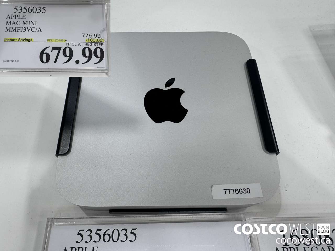 5356035 APPLE MAC MINI MMFJ3VC/A ($100.00 INSTANT SAVINGS EXPIRES ON 2024-09-10) $679.99