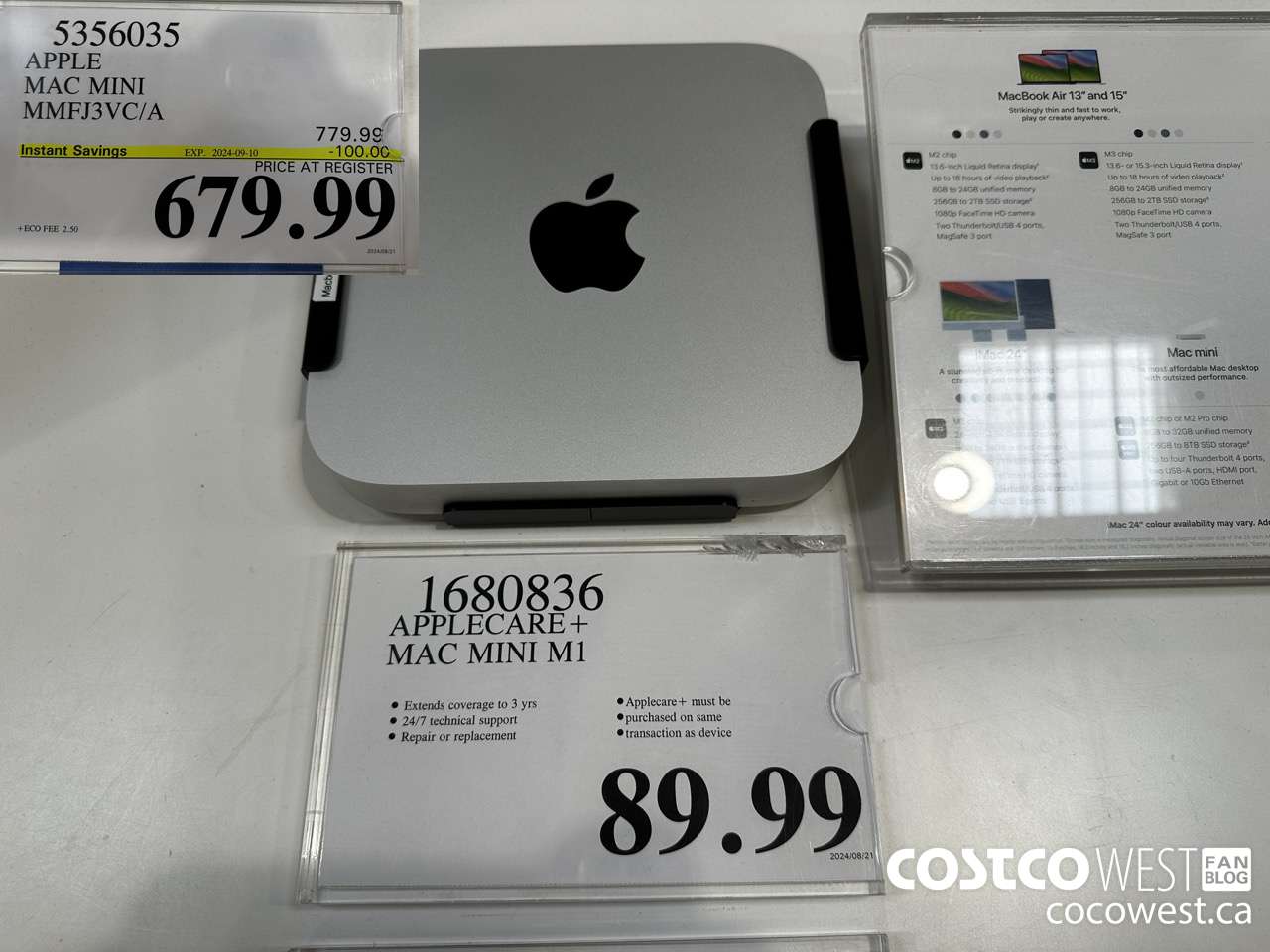 5356035 APPLE MAC MINI MMFJ3VC/A ($100.00 INSTANT SAVINGS EXPIRES ON 2024-09-10) $679.99