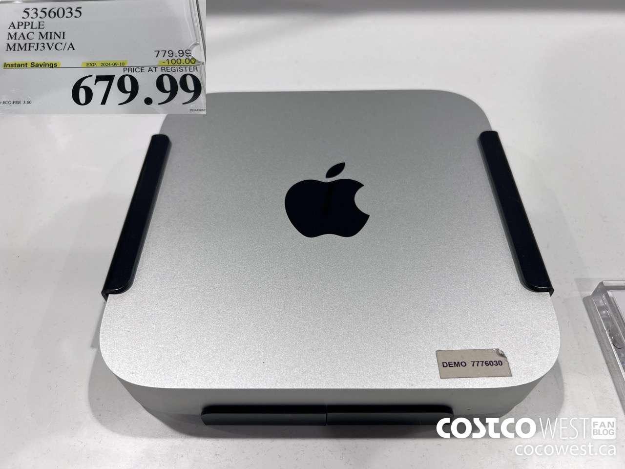 5356035 APPLE MAC MINI MMFJ3VC/A ($100.00 INSTANT SAVINGS EXPIRES ON 2024-09-10) $679.99