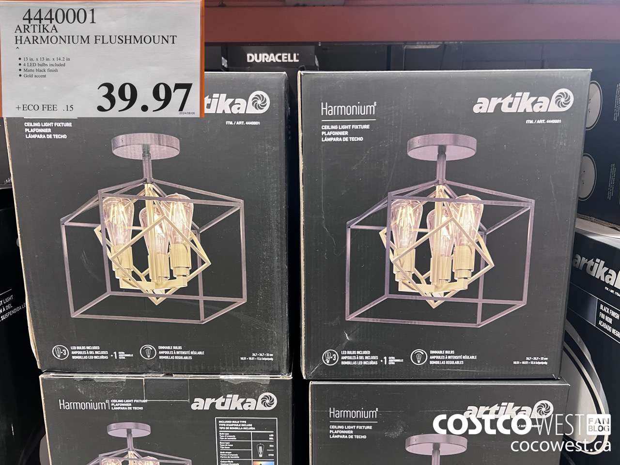 4440001 ARTIKA HARMONIUM FLUSHMOUNT $39.97