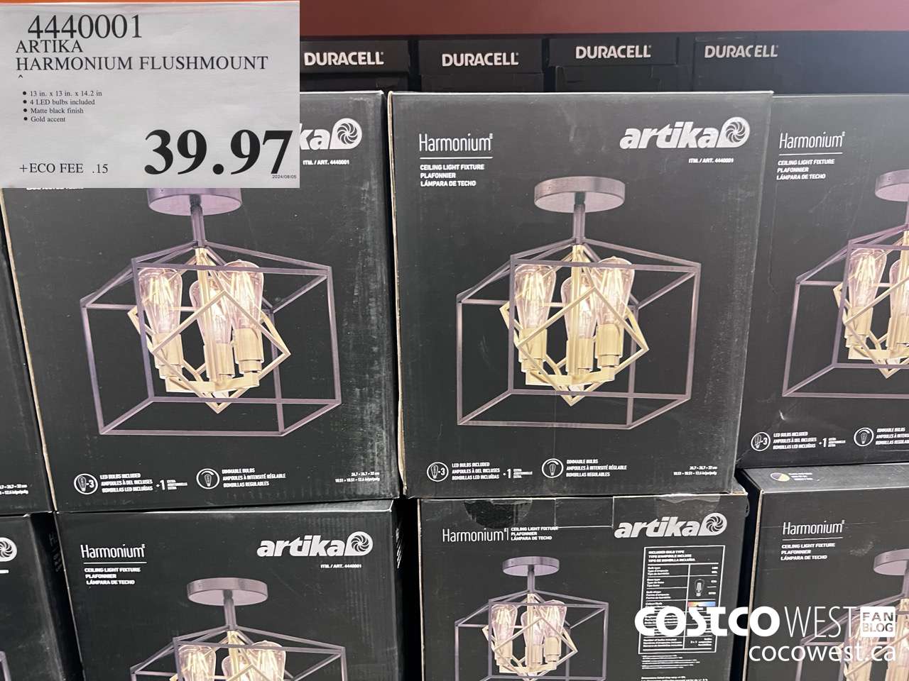 4440001 ARTIKA HARMONIUM FLUSHMOUNT $39.97