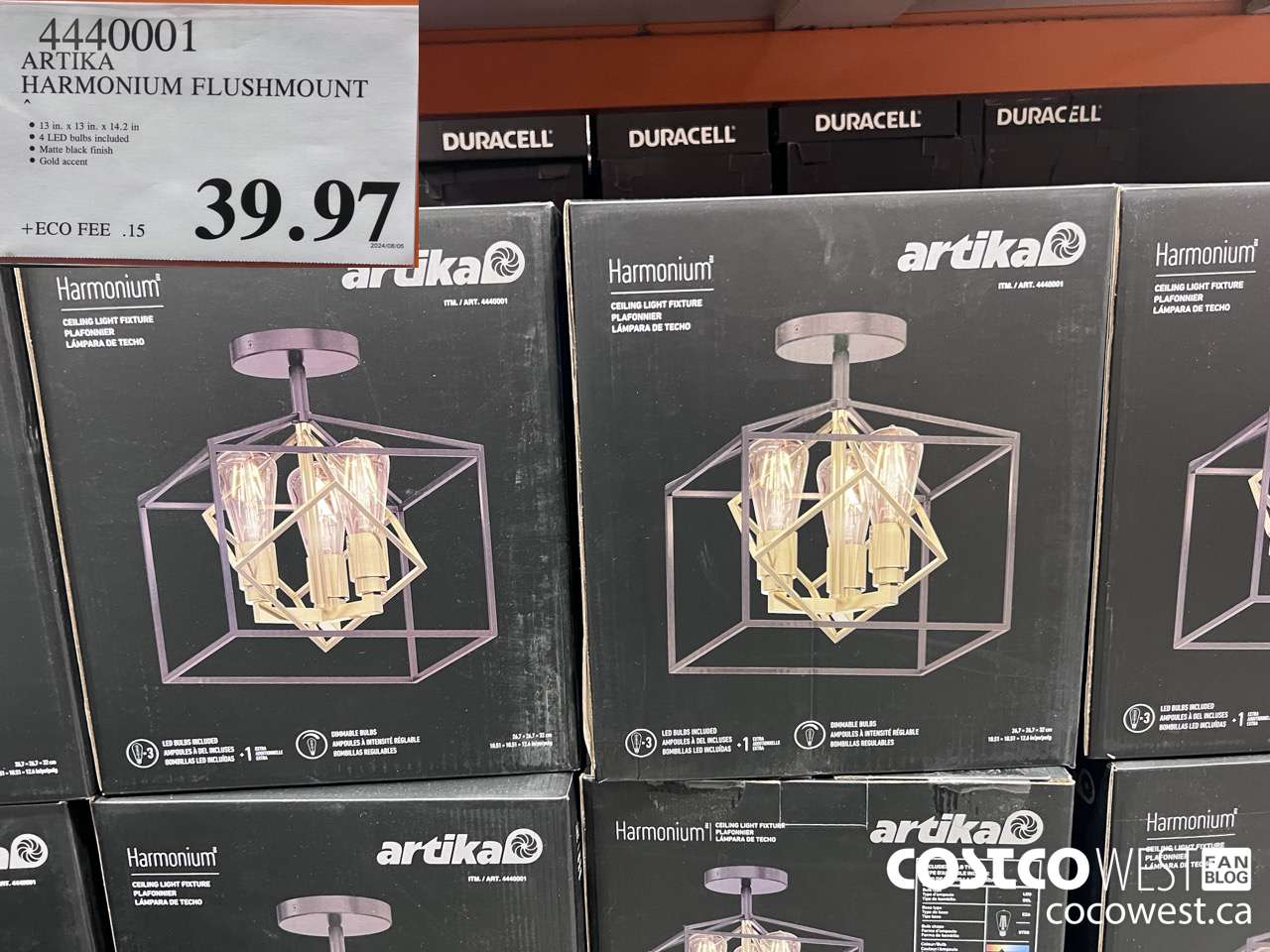 4440001 ARTIKA HARMONIUM FLUSHMOUNT $39.97