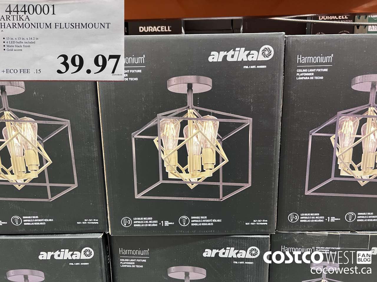 4440001 ARTIKA HARMONIUM FLUSHMOUNT $39.97