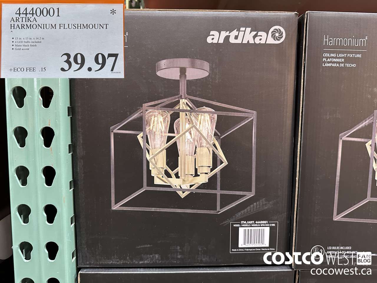 4440001 ARTIKA HARMONIUM FLUSHMOUNT $39.97