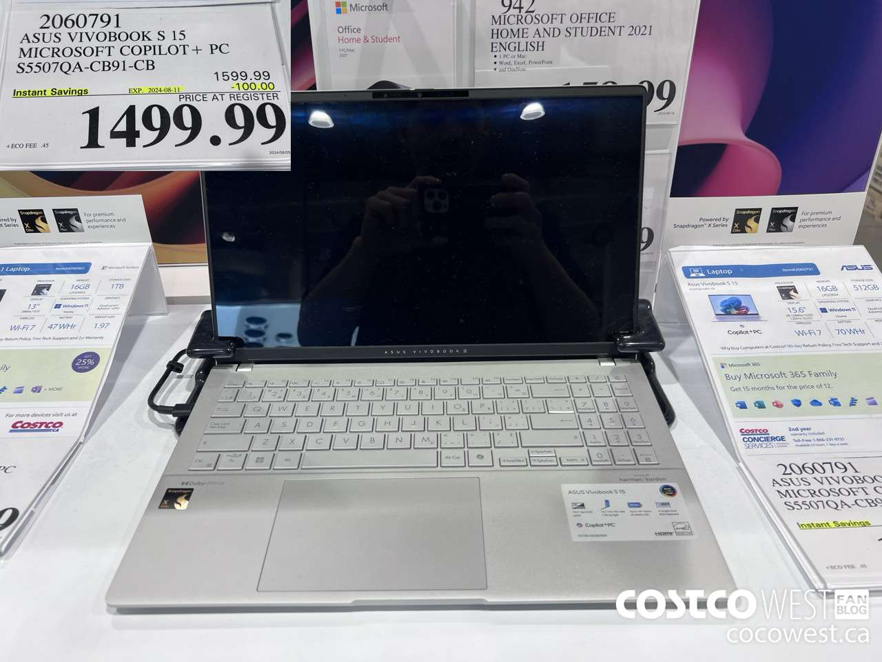 2060791 ASUS VIVOBOOK S 15 MICROSOFT COPILOT + PC S5507QA-CB91-CB ($100.00 INSTANT SAVINGS EXPIRES ON 2024-08-11) $1499.99