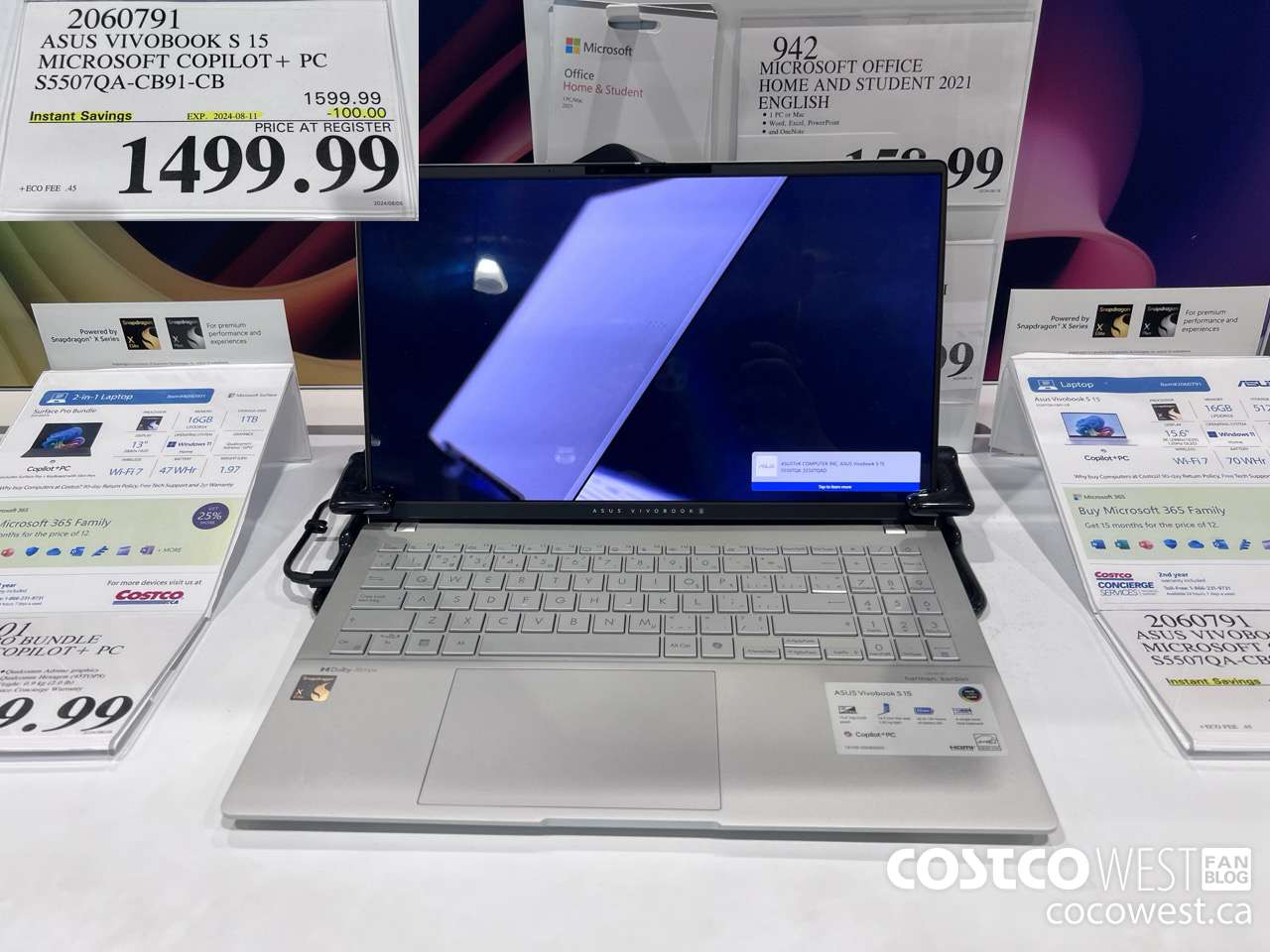 2060791 ASUS VIVOBOOK S 15 MICROSOFT COPILOT + PC S5507QA-CB91-CB ($100.00 INSTANT SAVINGS EXPIRES ON 2024-08-11) $1499.99