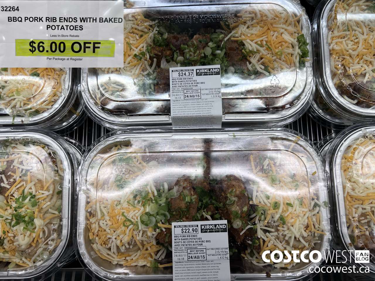 32264 BBO PORK RIB ENDS WITH BAKED POTATOES  ($6.00 INSTANT SAVINGS)