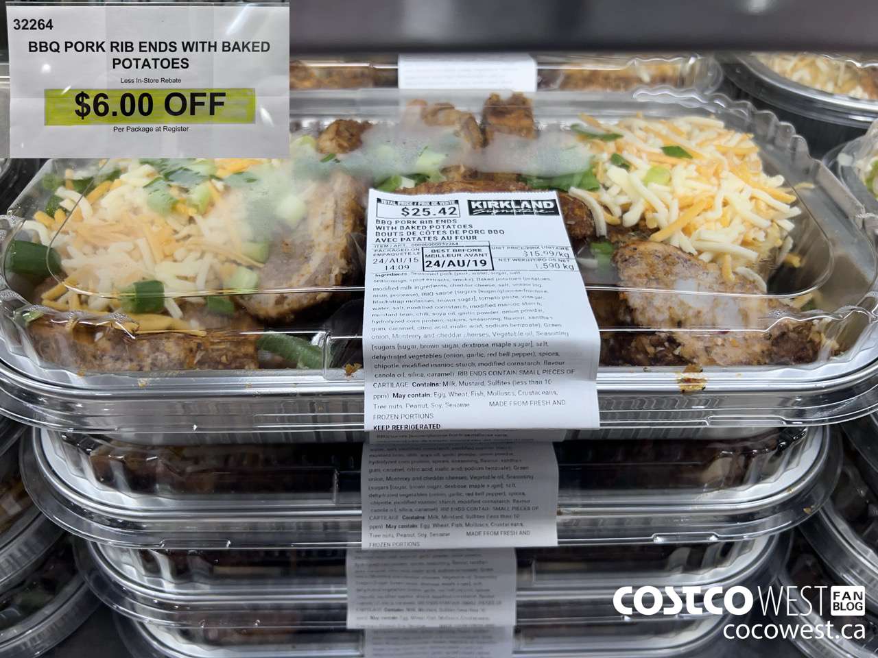 32264 BBO PORK RIB ENDS WITH BAKED POTATOES  ($6.00 INSTANT SAVINGS)