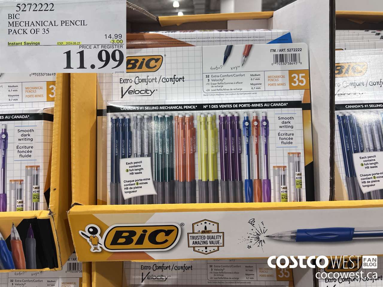 5272222 BIC MECHANICAL PENCIL PACK OF 35 ($3.00 INSTANT SAVINGS EXPIRES ON 2024-08-25) $11.99