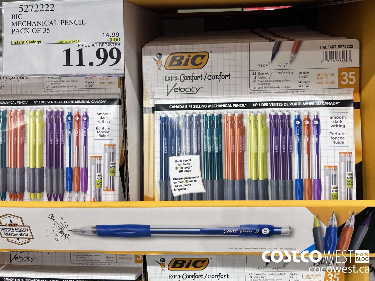 5272222 BIC MECHANICAL PENCIL PACK OF 35 ($3.00 INSTANT SAVINGS EXPIRES ON 2024-08-25) $11.99