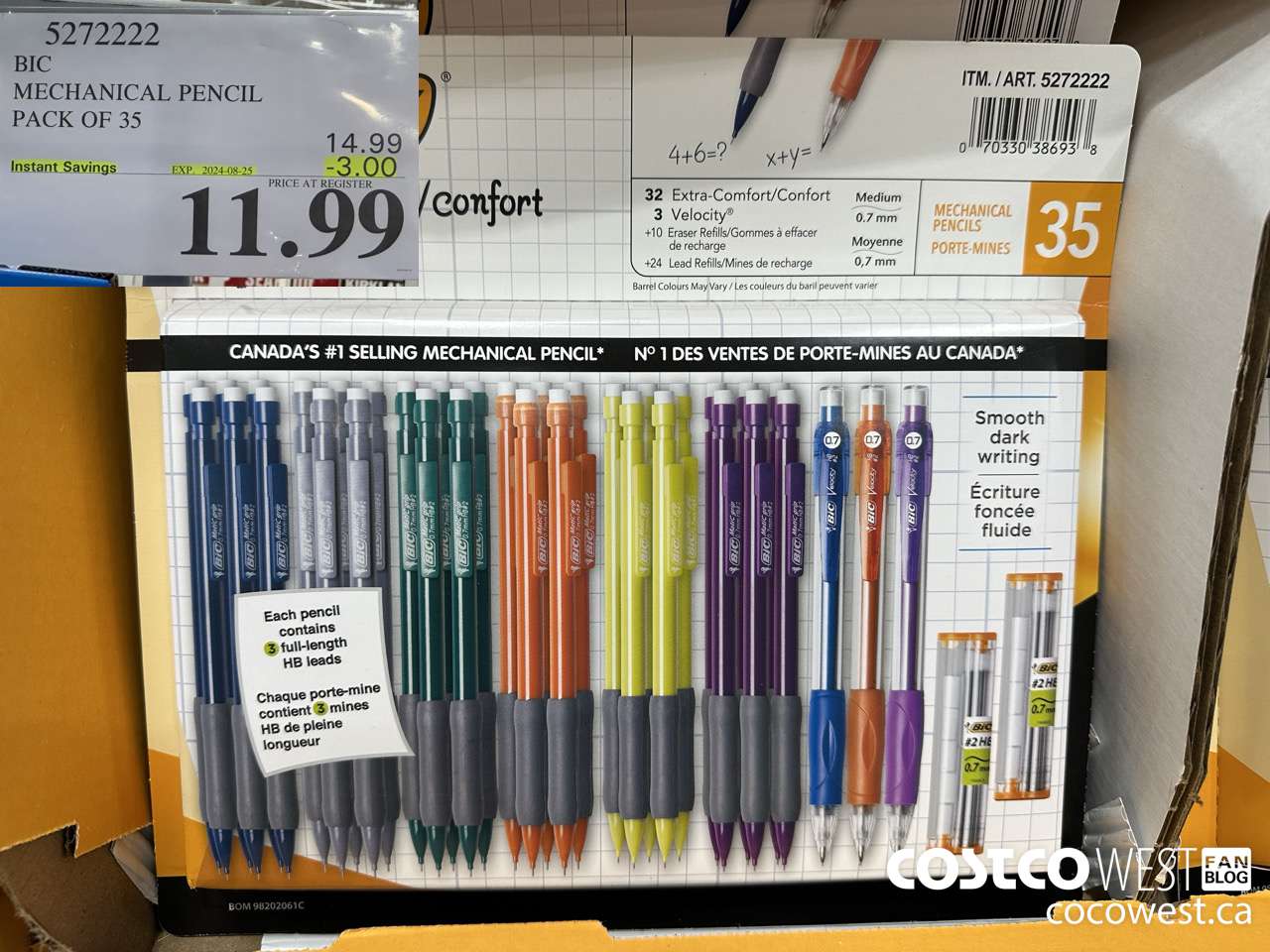 5272222 BIC MECHANICAL PENCIL PACK OF 35 ($3.00 INSTANT SAVINGS EXPIRES ON 2024-08-25) $11.99