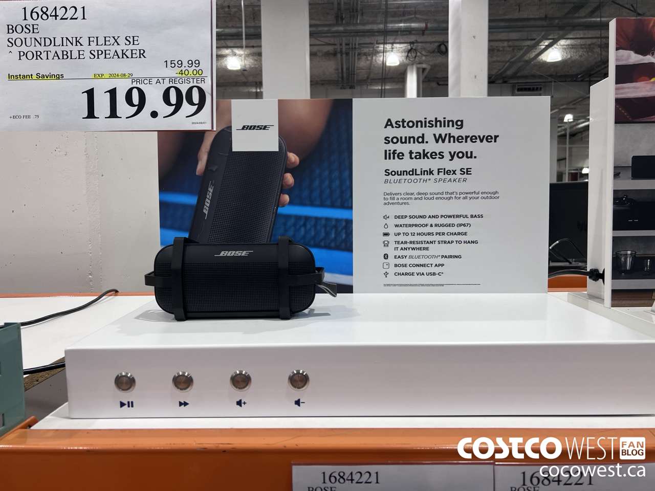 1684221 BOSE SOUNDLINK FLEX SPEAKER ($40.00 INSTANT SAVINGS EXPIRES ON 2024-08-29) $119.99