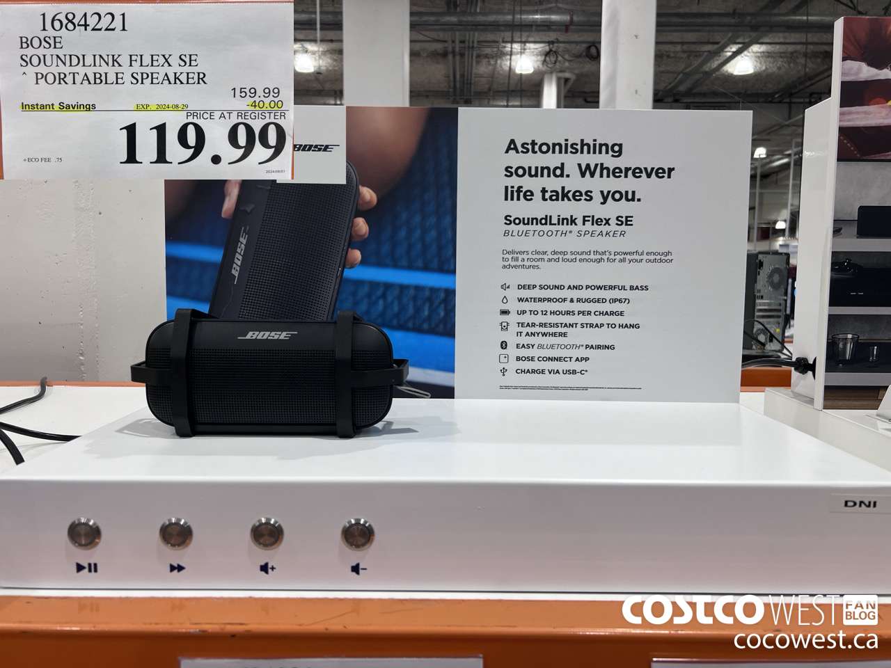 1684221 BOSE SOUNDLINK FLEX SPEAKER ($40.00 INSTANT SAVINGS EXPIRES ON 2024-08-29) $119.99