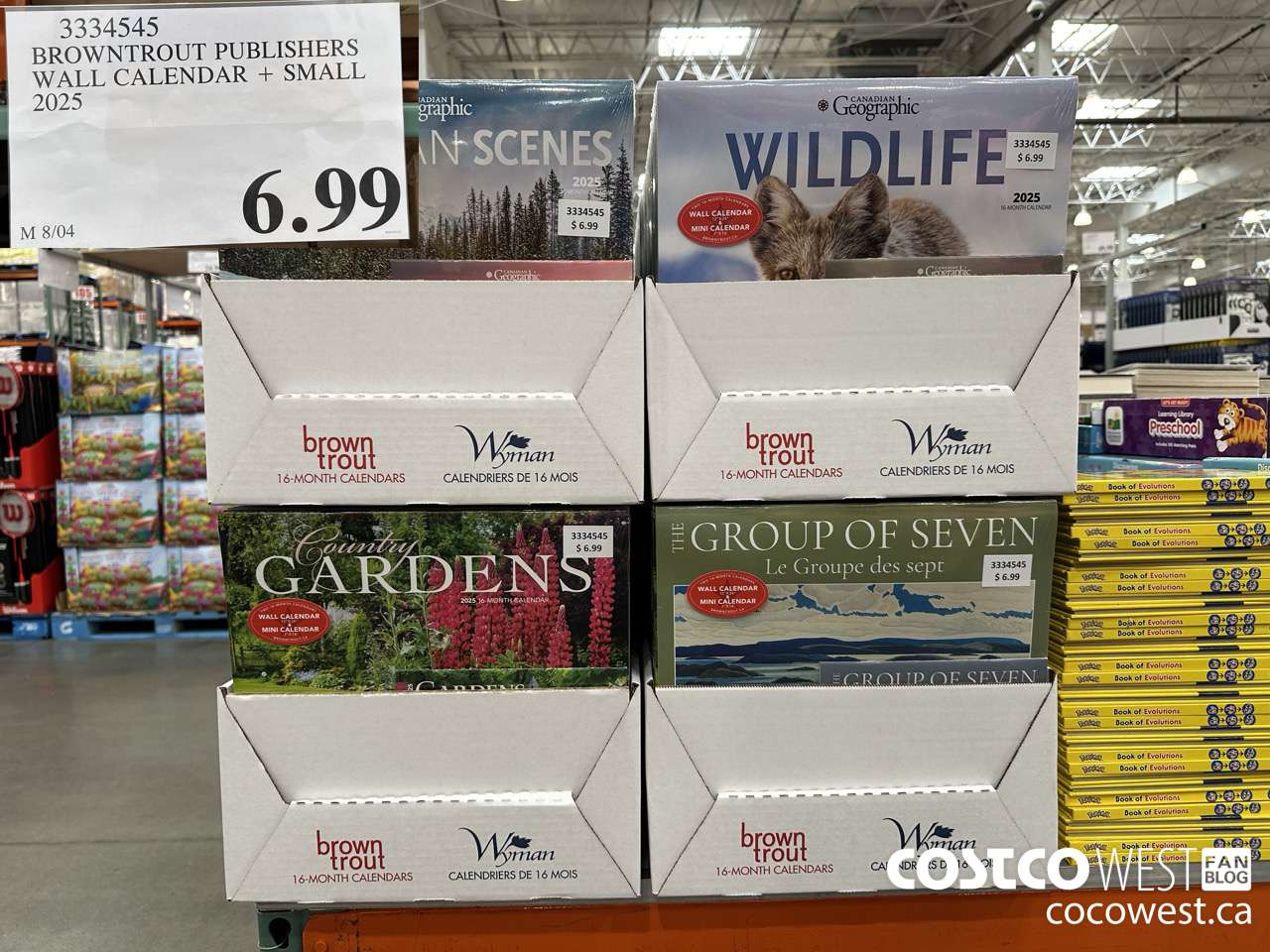 3334545 BROWNTROUT PUBLISHERS WALL CALENDAR + SMALL 2025 $6.99