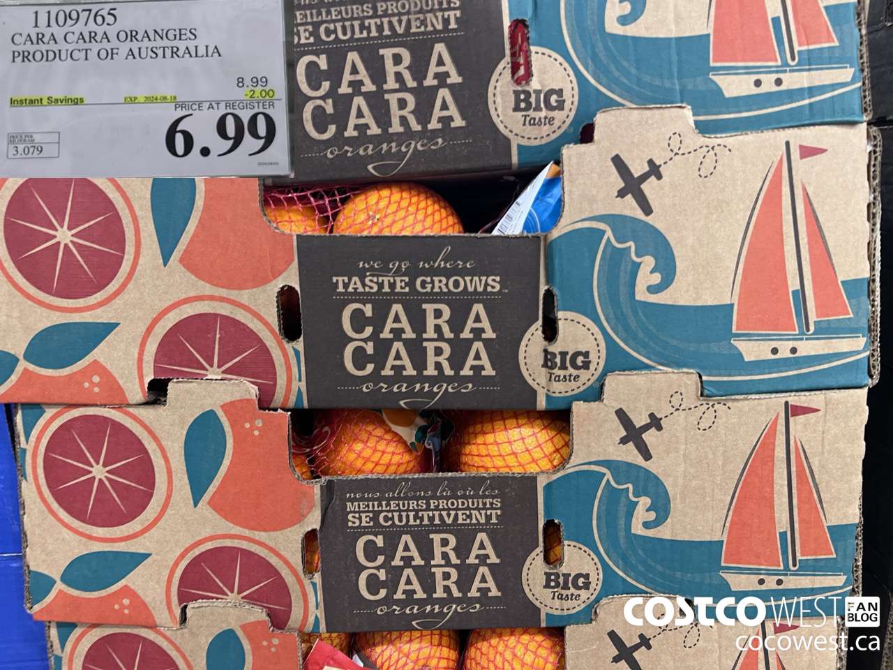 1109765 CARA CARA ORANGES PRODUCT OF AUSTRALIA ($2.00 INSTANT SAVINGS EXPIRES ON 2024-08-18) $6.99