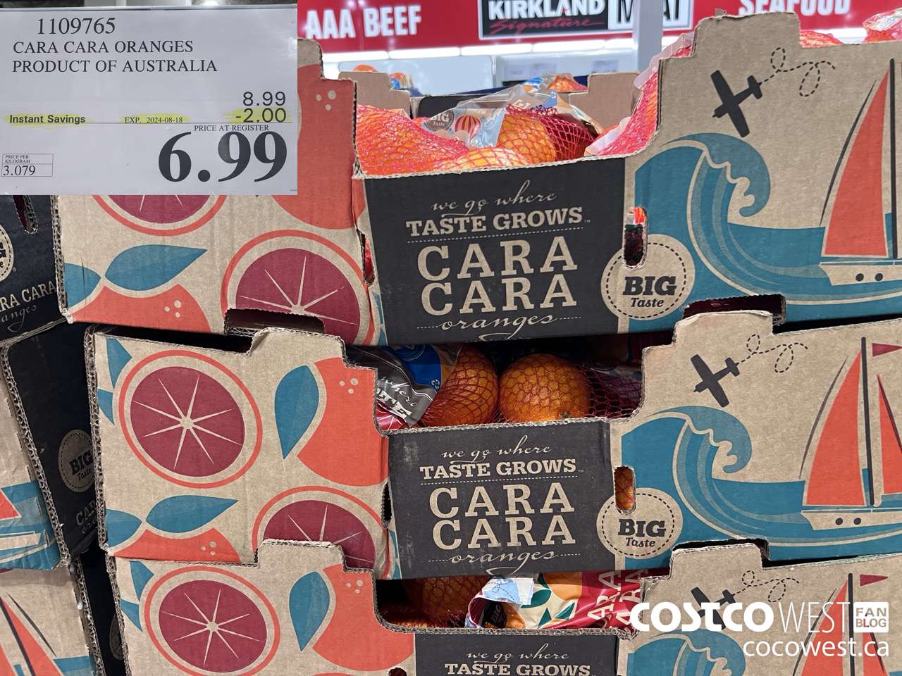 1109765 CARA CARA ORANGES PRODUCT OF AUSTRALIA ($2.00 INSTANT SAVINGS EXPIRES ON 2024-08-18) $6.99