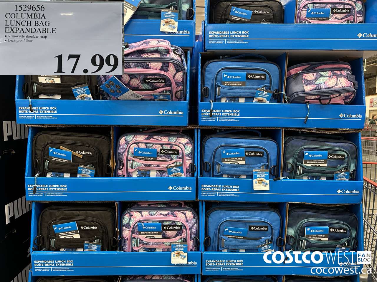 1529656 COLUMBIA LUNCH BAG EXPANDABLE $17.99