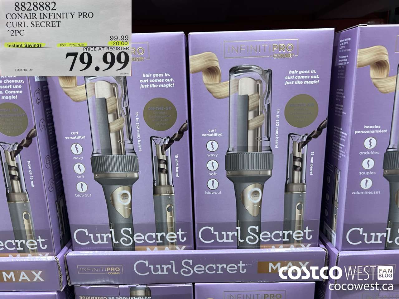 8828882 CONAIR INFINITY PRO CURL SECRET 2 PC ($20.00 INSTANT SAVINGS EXPIRES ON 2024-09-08) $79.99