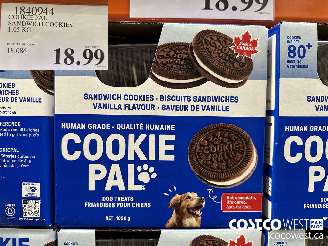 1840944 COOKIE PAL SANDWICH COOKIES 1.05 KG $18.99