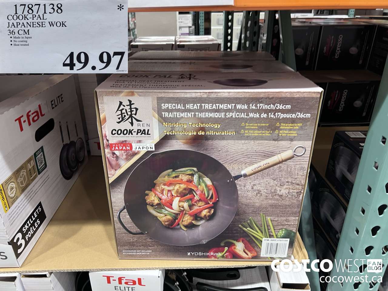1787138 COOK-PAL JAPANESE WOK 36 CM $49.97