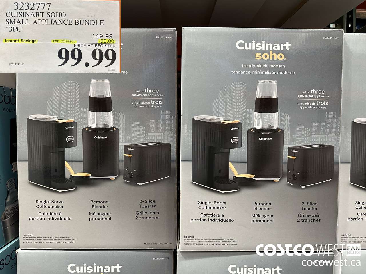 3232777 CUISINART SOHO SMALL APPLIANCE BUNDLE 3PC ($50.00 INSTANT SAVINGS EXPIRES ON 2024-08-11) $99.99