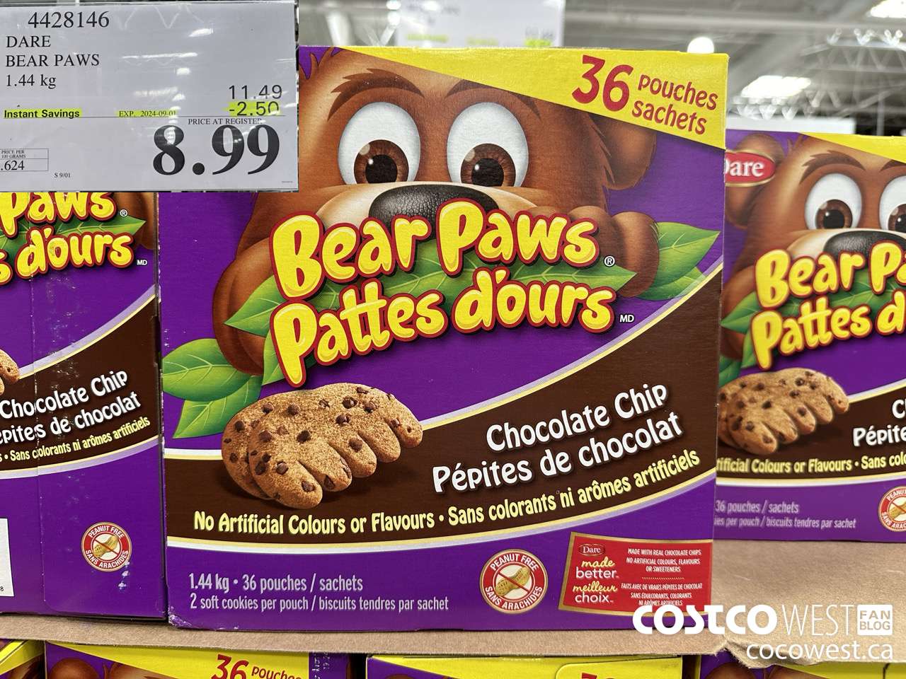 4428146 DARE BEAR PAWS 1.44 kg ($2.50 INSTANT SAVINGS EXPIRES ON 2024-09-01) $8.99