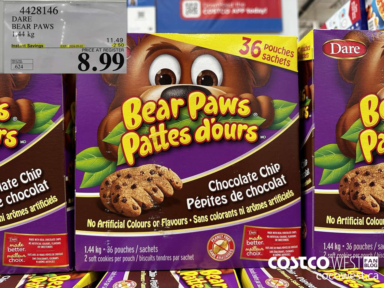 4428146 DARE BEAR PAWS 1.44 kg ($2.50 INSTANT SAVINGS EXPIRES ON 2024-09-01) $8.99