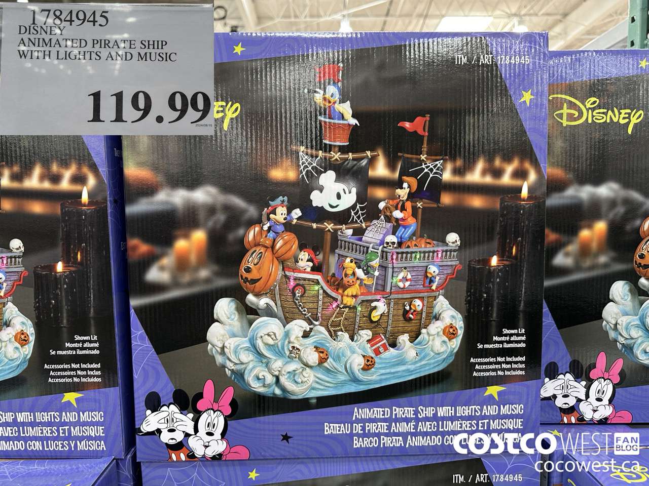 1784945 DISNEY ANIMATED PIRATE SHIP WITH LIGHTS AND MUSIC $119.99