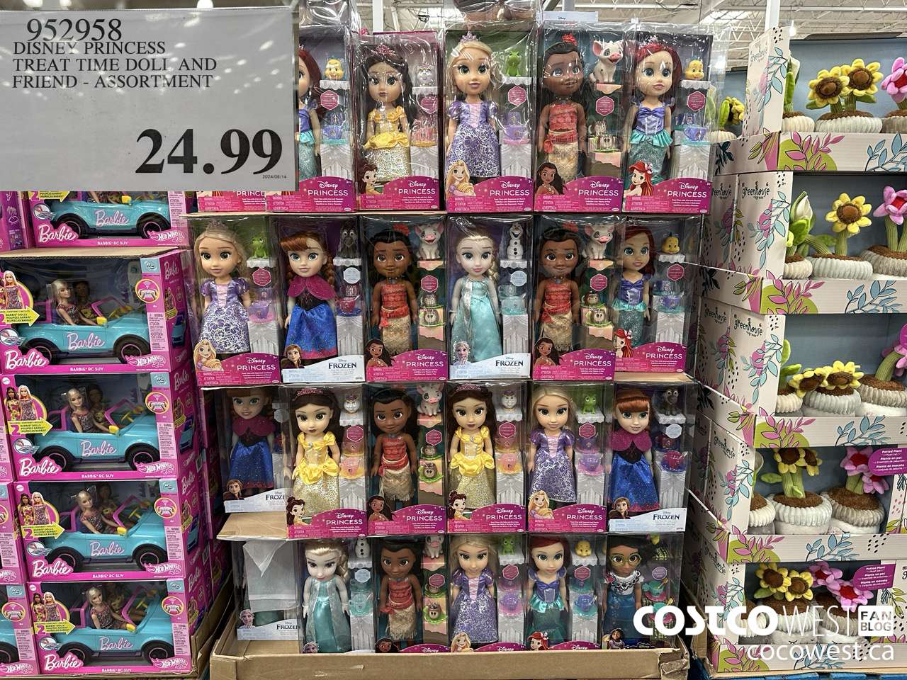 952958 DISNEY PRINCESS TREAT TIME DOLL AND FRIEND - ASSORTMENT $24.99