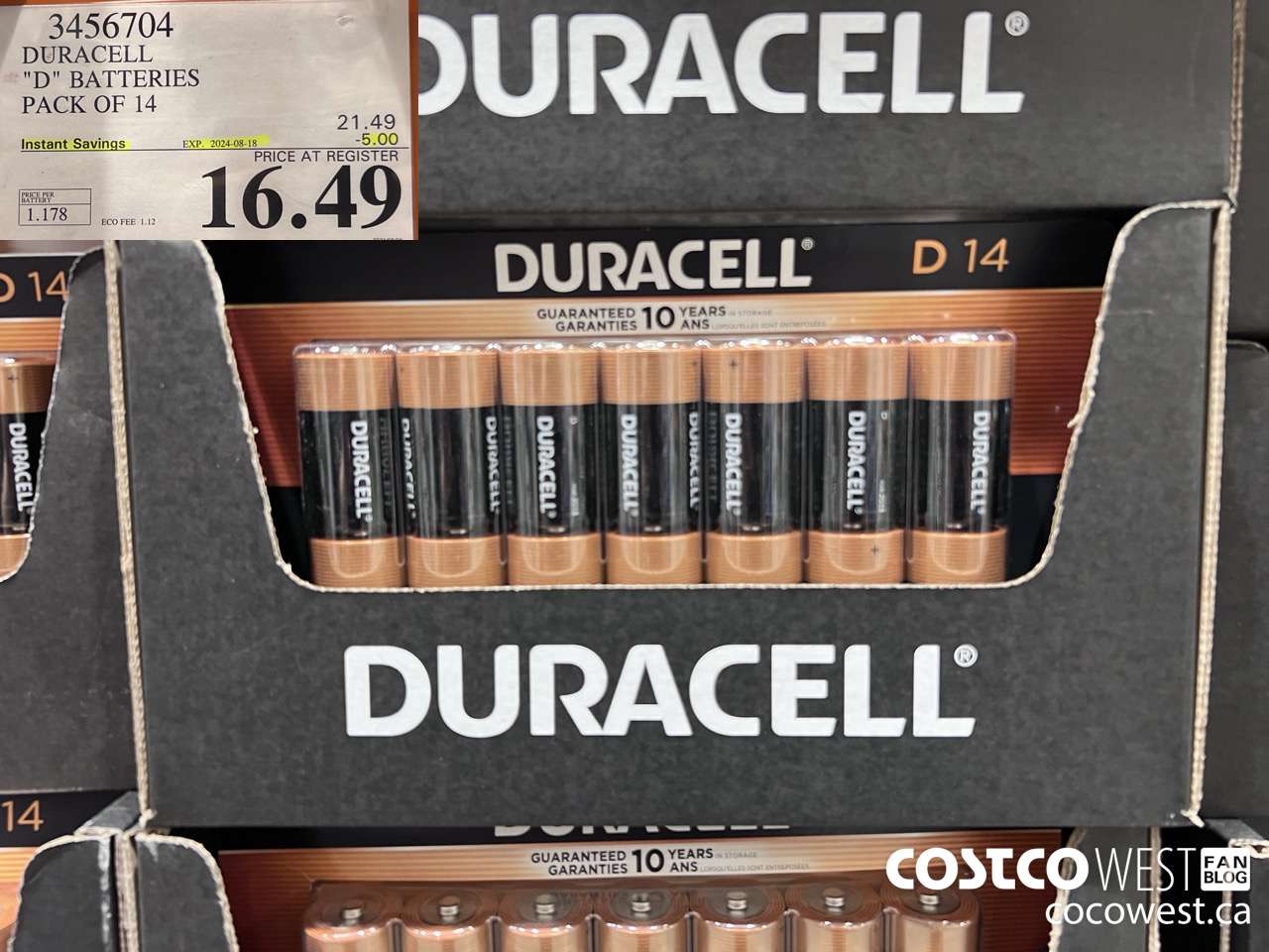 3456704 “DURACELL 