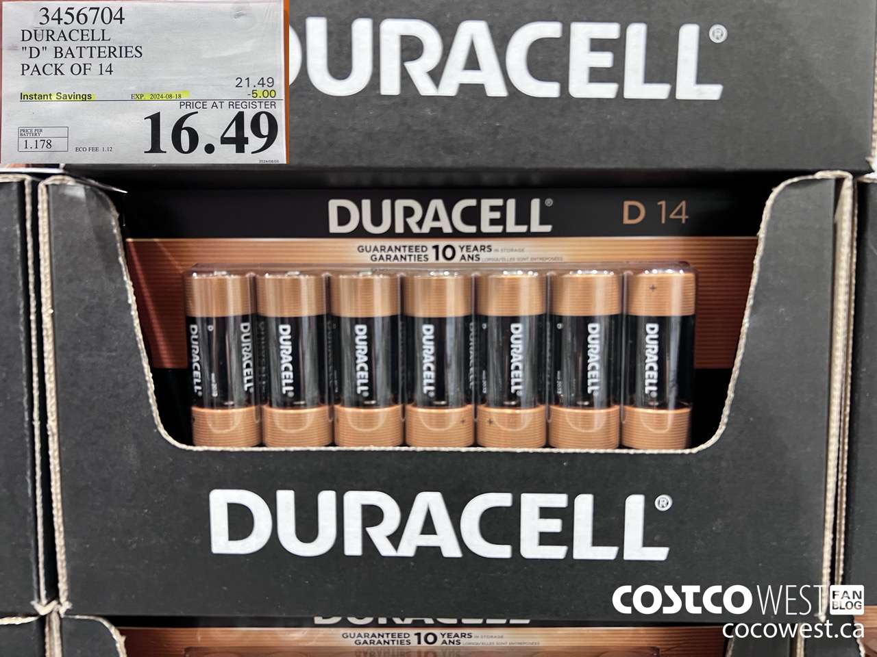 3456704 “DURACELL 