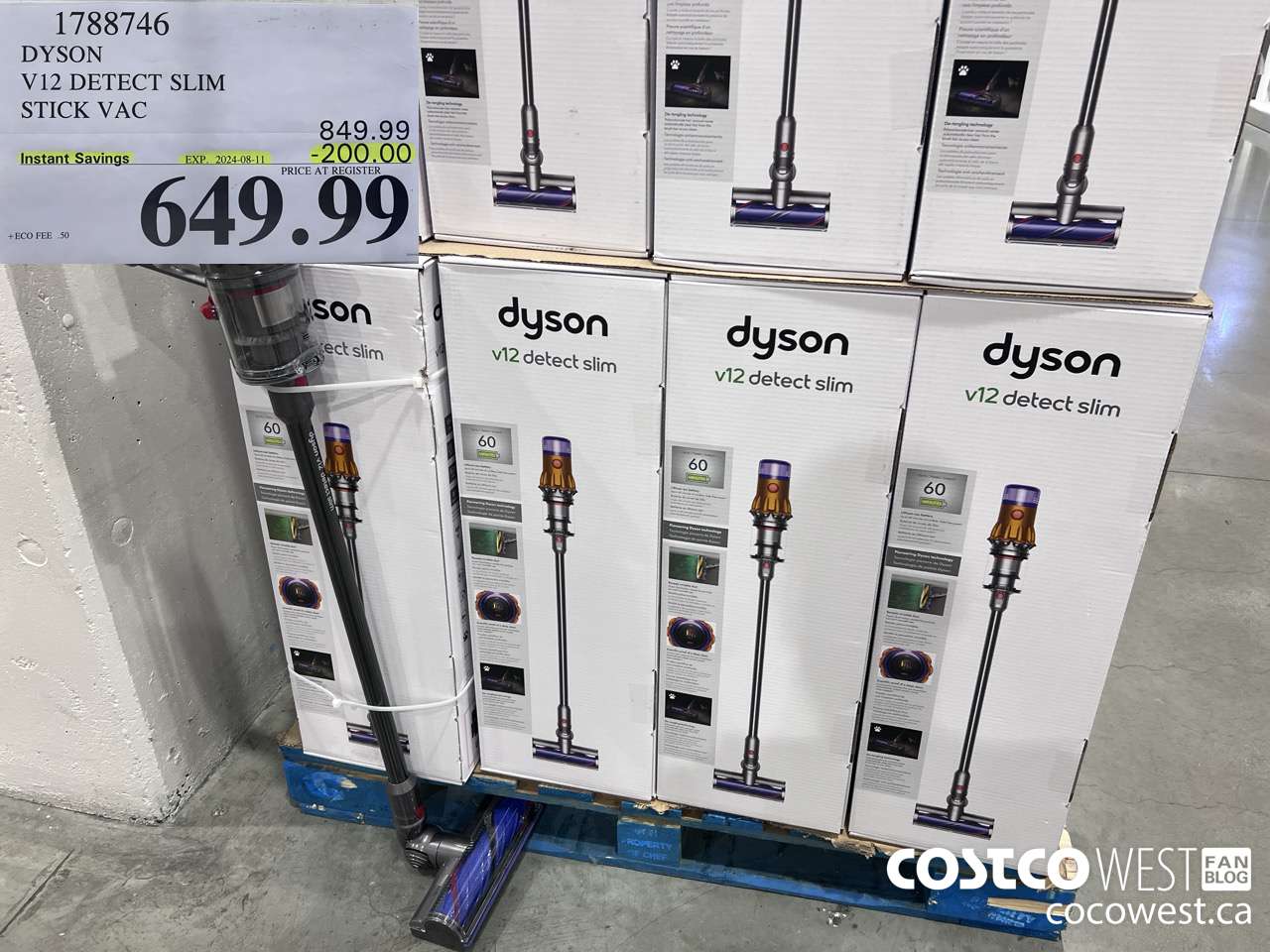 1788746 DYSON V12 DETECT SLIM STICK VAC ($200.00 INSTANT SAVINGS EXPIRES ON 2024-08-11) $649.99