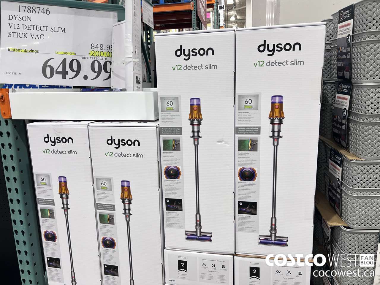 1788746 DYSON V12 DETECT SLIM STICK VAC ($200.00 INSTANT SAVINGS EXPIRES ON 2024-09-01) $649.99