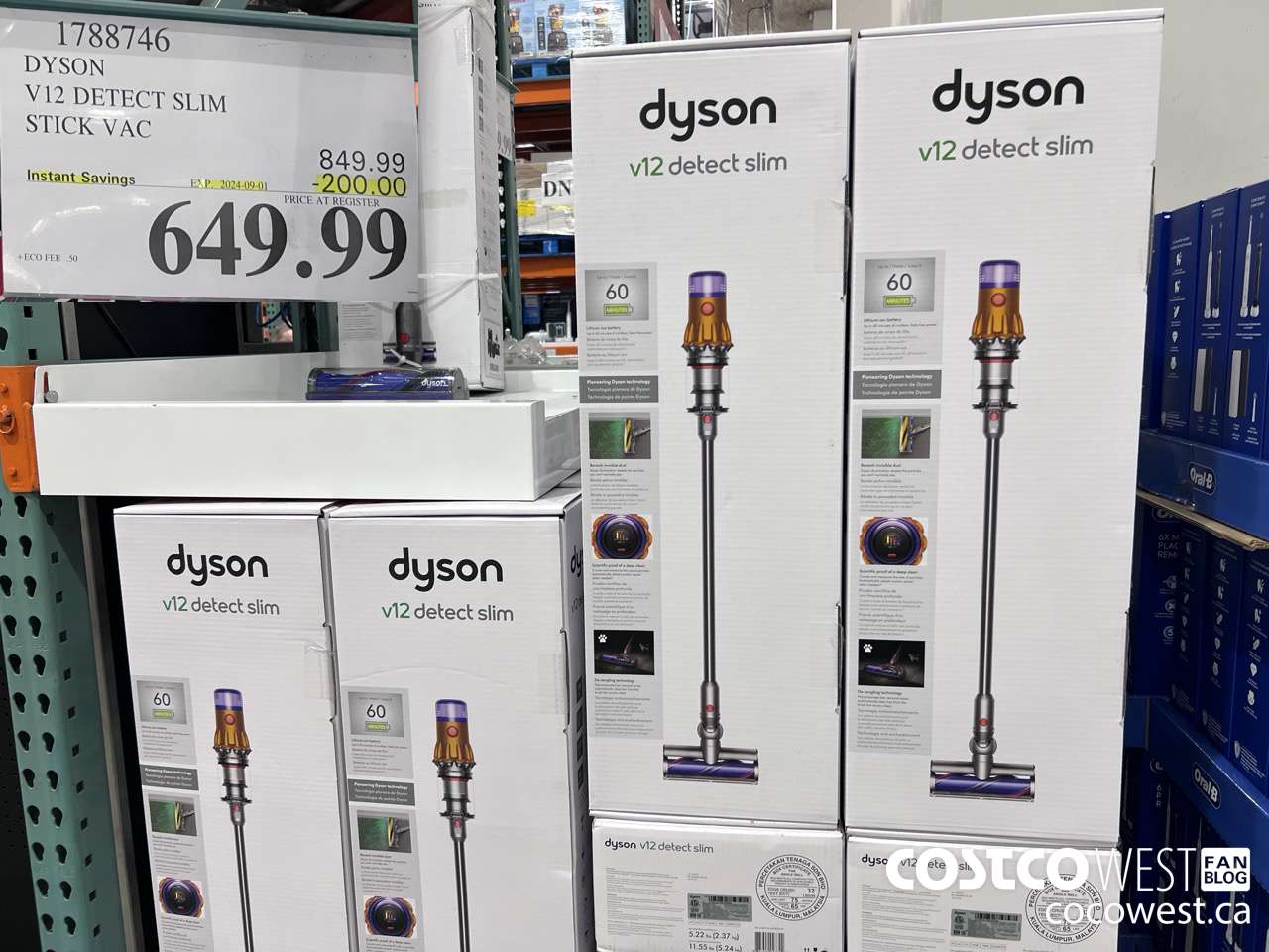 1788746 DYSON V12 DETECT SLIM STICK VAC ($200.00 INSTANT SAVINGS EXPIRES ON 2024-09-01) $649.99