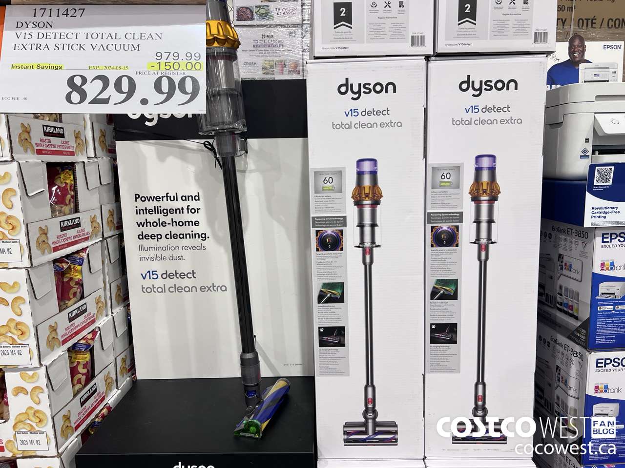 1711427 DYSON V15 DETECT TOTAL CLEAN EXTRA STICK VACUUM ($150.00 INSTANT SAVINGS EXPIRES ON 2024-08-15) $829.99