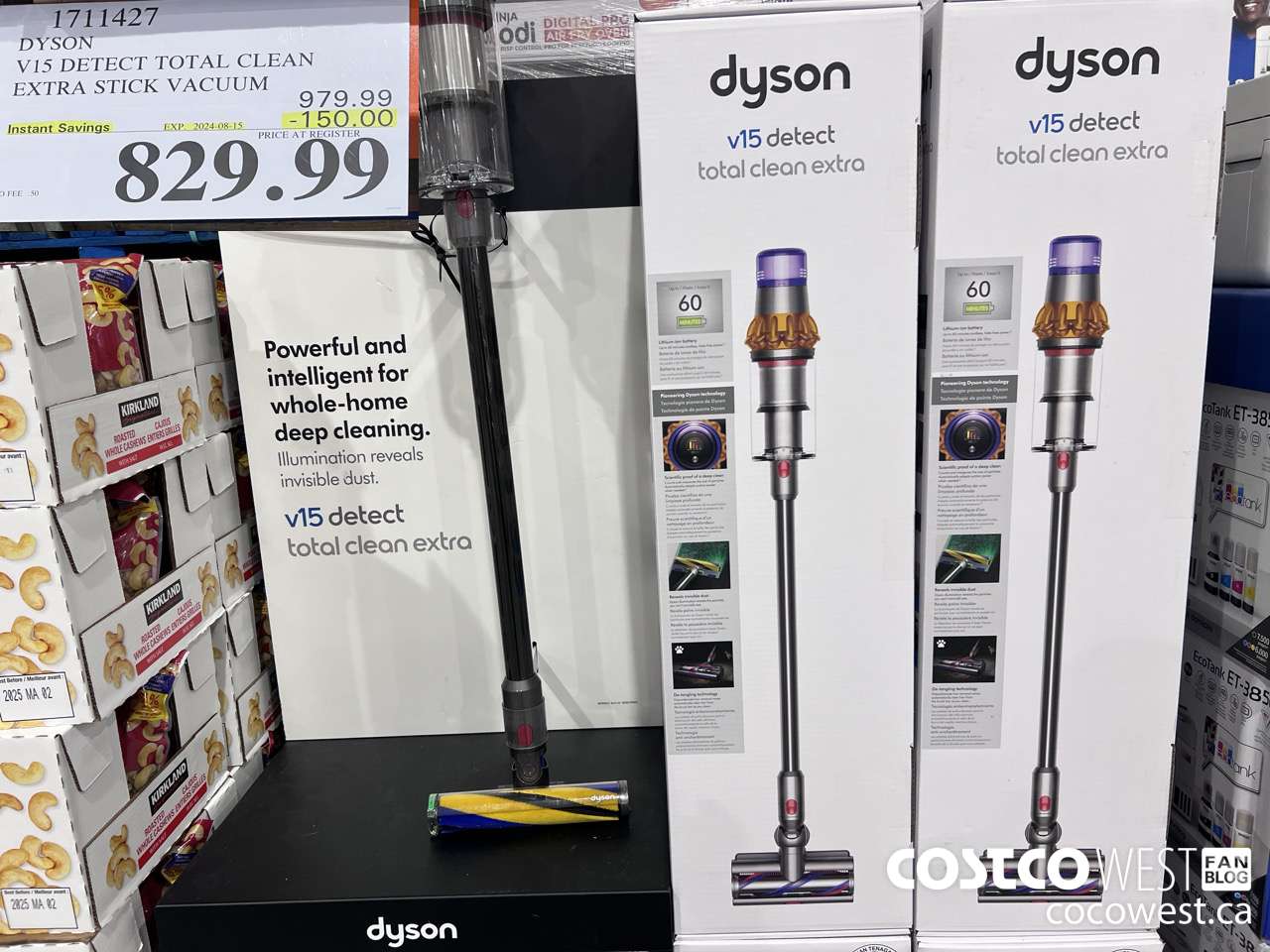 1711427 DYSON V15 DETECT TOTAL CLEAN EXTRA STICK VACUUM ($150.00 INSTANT SAVINGS EXPIRES ON 2024-08-15) $829.99