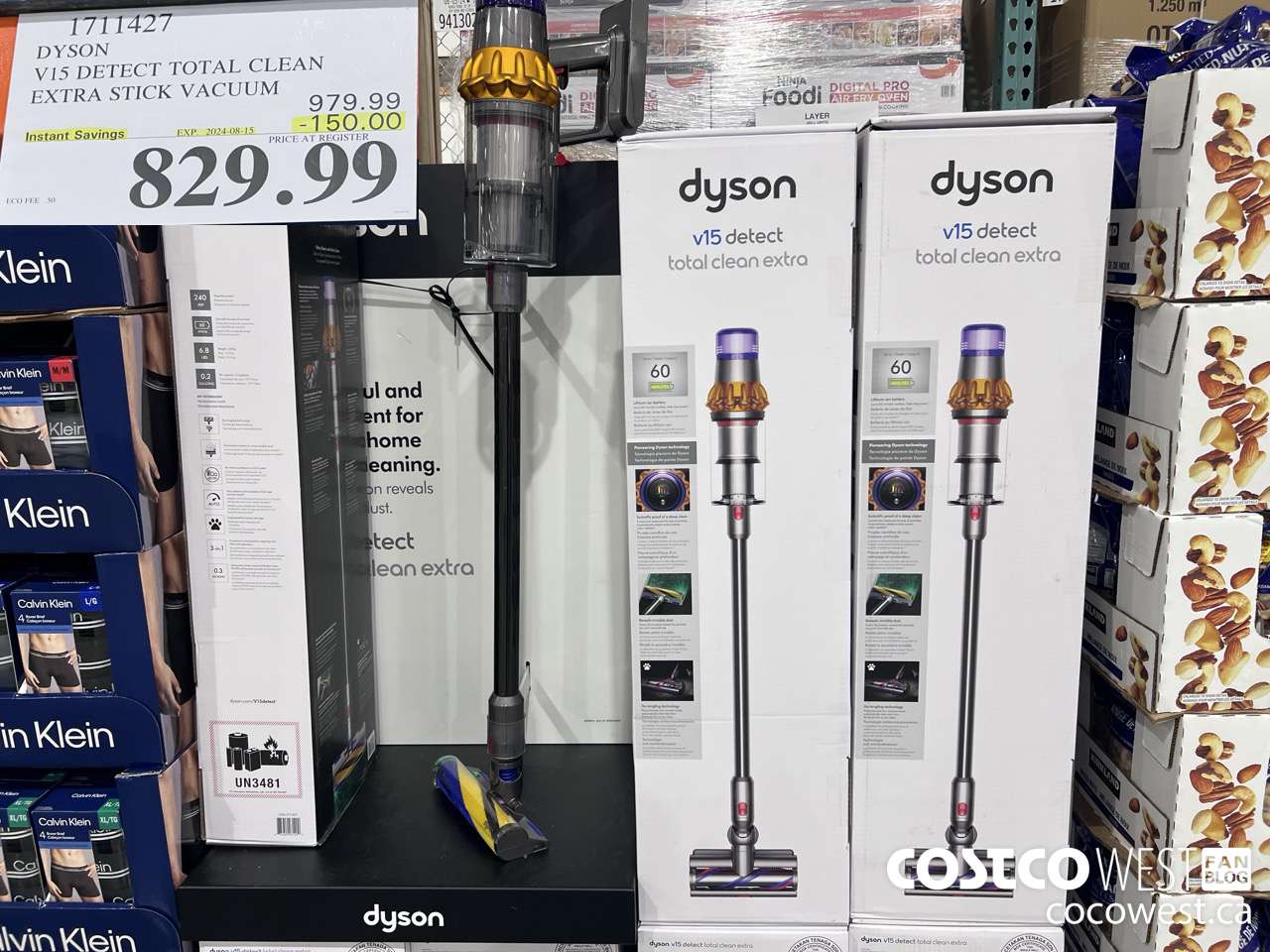 1711427 DYSON V15 DETECT TOTAL CLEAN EXTRA STICK VACUUM ($150.00 INSTANT SAVINGS EXPIRES ON 2024-08-15) $829.99