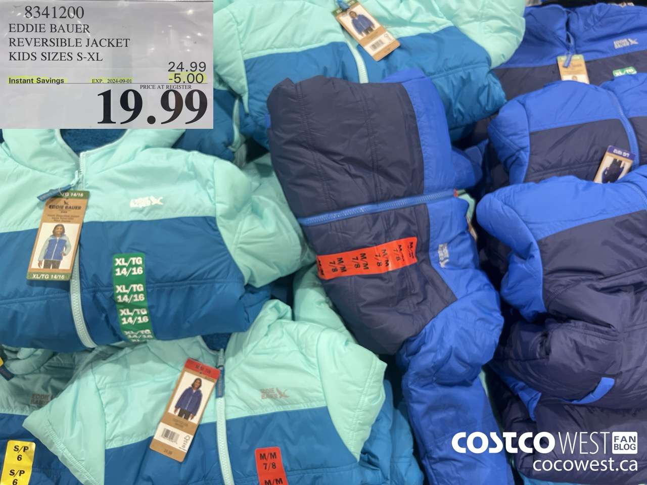 8341200 EDDIE BAUER REVERSIBLE JACKET KIDS SIZES S-XL ($5.00 INSTANT SAVINGS EXPIRES ON 2024-09-01) $19.99