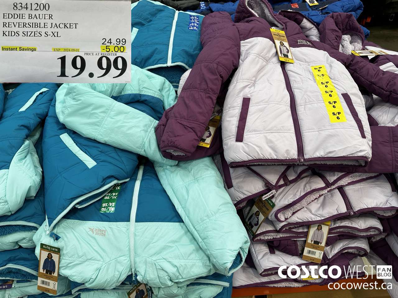 8341200 EDDIE BAUER REVERSIBLE JACKET KIDS SIZES S-XL ($5.00 INSTANT SAVINGS EXPIRES ON 2024-09-01) $19.99