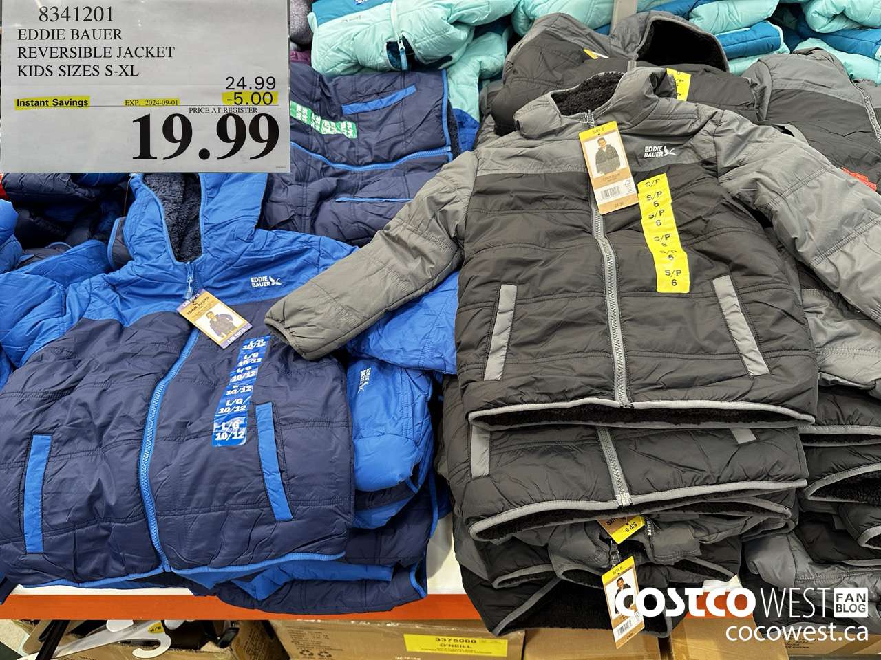 8341201 EDDIE BAUER REVERSIBLE JACKET KIDS SIZES S-XL ($5.00 INSTANT SAVINGS EXPIRES ON 2024-09-01) $19.99